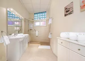 Ivory bathroom
