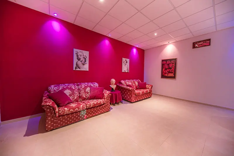 Party room lounge for group gatherings at Villa Monaco Adeje Tenerife