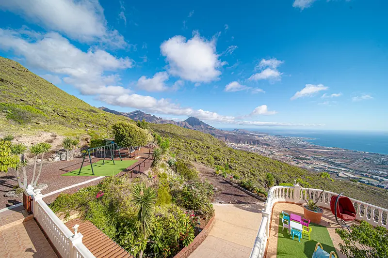 Private estate grounds and coastal views at Villa Monaco Tenerife