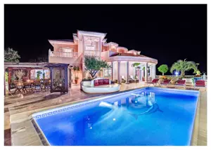 Villa Monaco by night