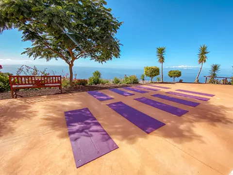 Yoga terrace with sea views at Villa Monaco Adeje Tenerife Yoga terrace with sea views at Villa Monaco Adeje Tenerife