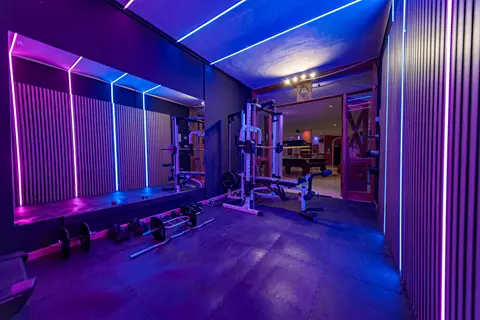 Gym equipment area at Villa Monaco Adeje Tenerife Gym equipment area at Villa Monaco Adeje Tenerife