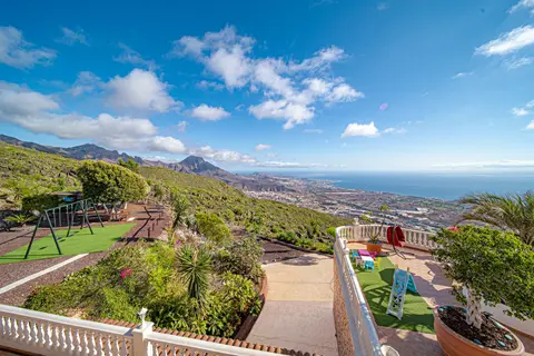 Panoramic sea and mountain views from Villa Monaco Adeje Tenerife Panoramic sea and mountain views from Villa Monaco Adeje Tenerife
