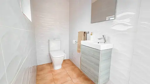 Guest WC on pool terrace at Villa Monaco Adeje Tenerife