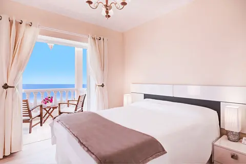 Luxury bedroom at Villa Monaco Adeje Tenerife with elegant interior design