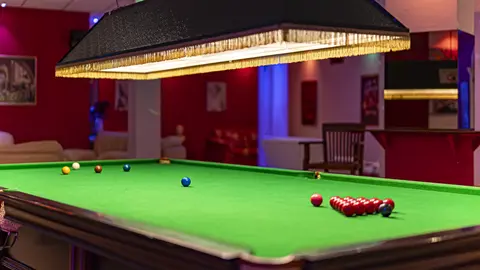 Snooker area at Villa Monaco Adeje Tenerife