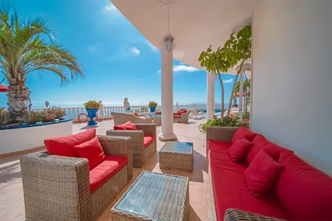 Open terrace space at Villa Monaco Adeje Tenerife