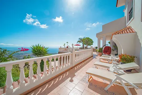 Panoramic terrace sea views at Villa Monaco Adeje Tenerife Panoramic terrace sea views at Villa Monaco Adeje Tenerife