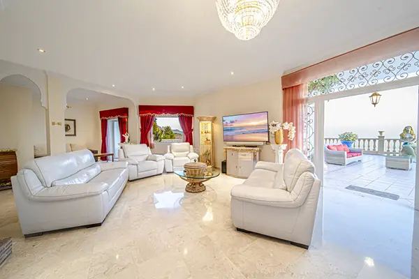 Luxury living room at Villa Monaco Adeje Tenerife
