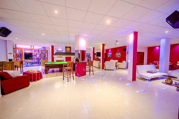 Entertainment and celebration space at Villa Monaco in Adeje Tenerife